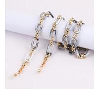 SOREZE Acrylique Bouton chaîne Lunettes Lunettes chaîne Femmes Anti-Perte Masque Suspendu Lunettes de Soleil lanières Tenir Cordon Sangle Corde Collier