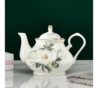 SOREZE Théière européenne en Porcelaine de 400ML, Service à thé Anglais de l'après-midi, théière en Porcelaine, cafetière résistante à la Chaleur
