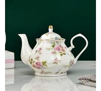 SOREZE Théière européenne en Porcelaine de 400ML, Service à thé Anglais de l'après-midi, théière en Porcelaine, cafetière résistante à la Chaleur