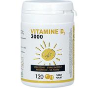 Soria Bel Vitamine D3 3000UI Complément Alimentaire Résistance Et Os Forts 120 Perles
