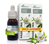 Soria Natural Extrait de passiflore - Sommeil calme et relaxation profonde - Apaisant naturel - Pour nuits sereines - Lot de 2 x 50 ml