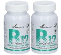 Soria Natural® Vitamine B12 + Acide Folique Comprimé(S) 2x120 pc(s)