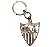 soricastel es3 Séville F.C. Keychain, Porte-clés ajouré Bouclier argenté., Porte-clés ajouré écusson argenté., Estandar