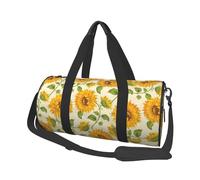 Sories de Tournesol fraîches imprimées, Sac de Voyage de Grande capacité, Sac à Main Rond, Sac de Voyage de Sport, fourre-Tout, Sac de Fitness