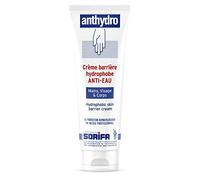 SORIFA - ANTHYDRO - Crème Barrière - Protection ANTI-EAU - ANTI-FROTTEMENT - Mains, visage et corps - Haute tolérance - Sans parfum -Tube 125 ml