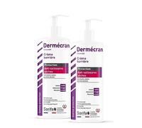 SORIFA - Lot de 2 - Dermécran - Crème barrière - Protection ANTI-SALISSURES SECHES - Laine de verre - ciment - poussière - Mains, visage et corps - Haute tolérance - Flacon pompe 500 ml.