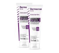 SORIFA - Lot de 2 - Dermécran - Crème Barrière - Protection polyvalente ANTI-ADHERENTE - Mains, visage et corps - Haute tolérance - Sans parfum -Tube 125 ml.