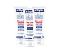 SORIFA - Lot de 3 - ANTHYDRO - Crème Barrière - Protection ANTI-EAU - ANTI-FROTTEMENT - Mains, visage et corps - Haute tolérance - Sans parfum -Tube 125 ml