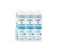SORIFA - Lot de 6 - Poudre du Marcheur - Anti-transpirante - Absorbante - Pieds - Réduit la transpiration - Elimine odeurs et mycoses - Sans sels d’aluminium - Fabriqué en France - Poudreuse 100 gr