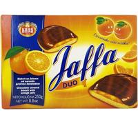 SORINA Jaffa Duo Biscuits à la Gelée d'Orange et au Chocolat 250g Pack Twin - Cacao Riche, Vrai Jus d'Orange, Enrobage de Chocolat 52% - Gâteaux Jaffa, Plusieurs Tailles 125g et 250g (250 G, 6 PCS)