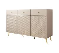 Sorolla - buffet bas - 3 portes et 3 tiroirs - 150 cm - Beige