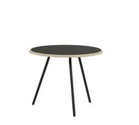 Soround Table Basse Stratifié Noir Ø60 H49