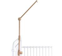 Bras mobile en bois pour berceau de bébé - Cintre pour berceau (78,7 cm, 100 % bois de hêtre naturel) fixation antidérapante solide - Décoration de chambre d'enfant - Accessoires de berceau