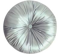 Sorrento Coussin en imitation soie rond bleu argent 38,1 cm Dia avec filling-ph3025 100% polyester - 2