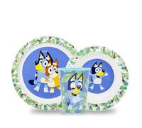 Sorrisini Ensemble de vaisselle réutilisable pour enfant, Assiette bol, gobelet 260 cm, Set pour sevrage premier repas En plastique rigide