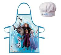 Sorrisini Tablier Cuisine Enfant, Tablier Toque de chef Ajustable Enfant, Tabliers toque de Chef enfant pour Cuisson Pâtisserie, Peindre, Frozen