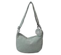 Sorrowso Petit sac à bandoulière tendance en velours côtelé pour téléphone portable adapté pour un usage quotidien, vert clair