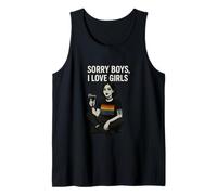 « Sorry Boys, I Love Girls » - Motif Gothique Lesbian Pride Débardeur