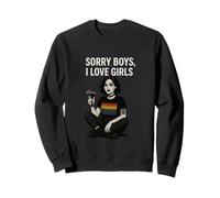 « Sorry Boys, I Love Girls » - Motif Gothique Lesbian Pride Sweatshirt