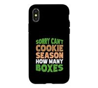 Sorry Can't Cookie Season How Many Boxes Coque pour iPhone X/XS