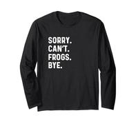 Sorry Can't Frogs Bye - Animal préféré des Reptiles Amphibiens Manche Longue