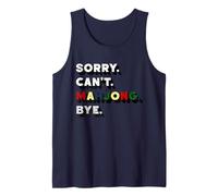 Sorry Can't Mahjong Bye Tile Game Player Stratégie Chinoise Débardeur