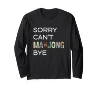 Sorry Can't Mahjong Bye Tile Game Player Stratégie Chinoise Manche Longue
