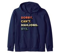 Sorry Can't Mahjong Bye Tile Game Player Stratégie Chinoise Sweat à Capuche