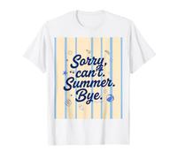 Sorry Can't Summer Bye Funny Teacher End of School T-Shirt