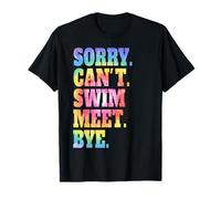 Sorry Can't Swim Meets Bye Entraîneur de natation rétro amusant T-Shirt