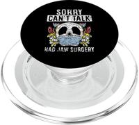 Sorry Can't Talk Had Chirurgie de la mâchoire Soutien Chirurgies de Soutien PopSockets PopGrip pour MagSafe
