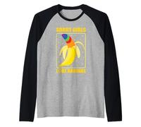 Sorry Girls I Like Bananas Gay Lesbien Transgender LGBT Manche Raglan