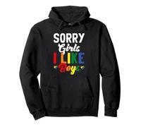 Sorry Girls I Like Boys Pride Month LGBTQ Gay Bisexuel Sweat à Capuche