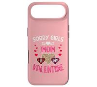 Sorry Girls Mommy is My Valentine Cœurs léopard et Plaid Coque pour iPhone Air