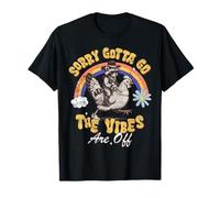 Sorry Gotta Go The Vibes Are Off Meme Quote Funny Raccoon T-Shirt