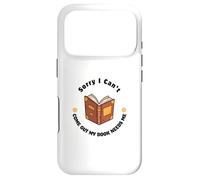 Sorry I Can't Come Out - Humour pour Les Amateurs de Livres Coque pour iPhone 17 Pro