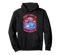 Sorry I Cant Go Im an Indoor Cat Homebodies Playful Humor Sweat à Capuche