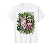 Sorry I Can't Go I'm an Indoor Cat Leaf Meme T-Shirt