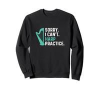 Sorry I Can't Harp Practice Cool Harpe Joueur Harpiste Harpiste Sweatshirt