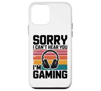 Sorry I Can't Hear You I'm Gaming Casque rétro Amusant pour Joueur Coque pour iPhone 12 Mini