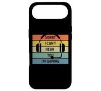 Sorry I Can't Hear You I'm Gaming Sunset Casque Audio Coque pour iPhone Air