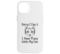 Sorry I Can't I Have Plans with My Cat Coque pour iPhone 14 Plus