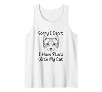 Sorry I Can't I Have Plans with My Cat Débardeur