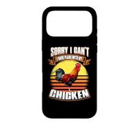 Sorry I Can't I Have Plans with My Chicken Funny Animal Coque pour iPhone 17 Pro Max
