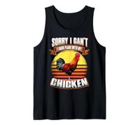 Sorry I Can't I Have Plans with My Chicken Funny Animal Débardeur