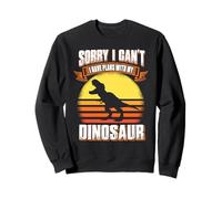 Sorry I Can't I Have Plans with My Dinosaur Trex Dinosaur Sweatshirt