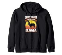 Sorry I Can't I Have Plans with My Llama Funny Animal Lover Sweat à Capuche