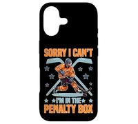 Sorry I Can't I'm in The Penalty Box Joueur de Hockey - Coque pour iPhone 17