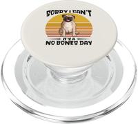 Sorry I Can't It's A No Bones Day Carlin PopSockets PopGrip pour MagSafe