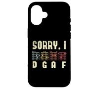 Sorry I DGAF Guitar Players Guitar Lover Bass Player Chords Coque pour iPhone 16